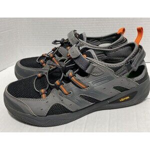 Men's Hi-Tec Sneaker Shoes Size 10 Open Heel Rio Adventure Vibram Gray Strap